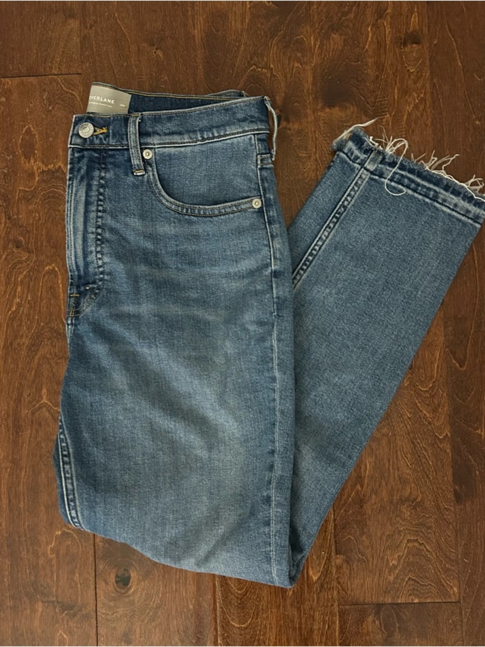 Everlane Dark Blue Denim Straight Jeans